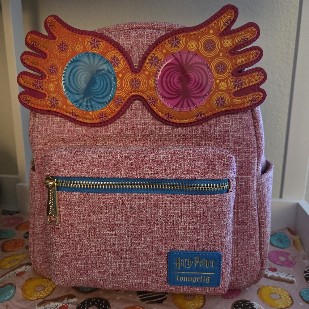 Harry Potter Loungefly Pink Backpack with Colorful Glasses